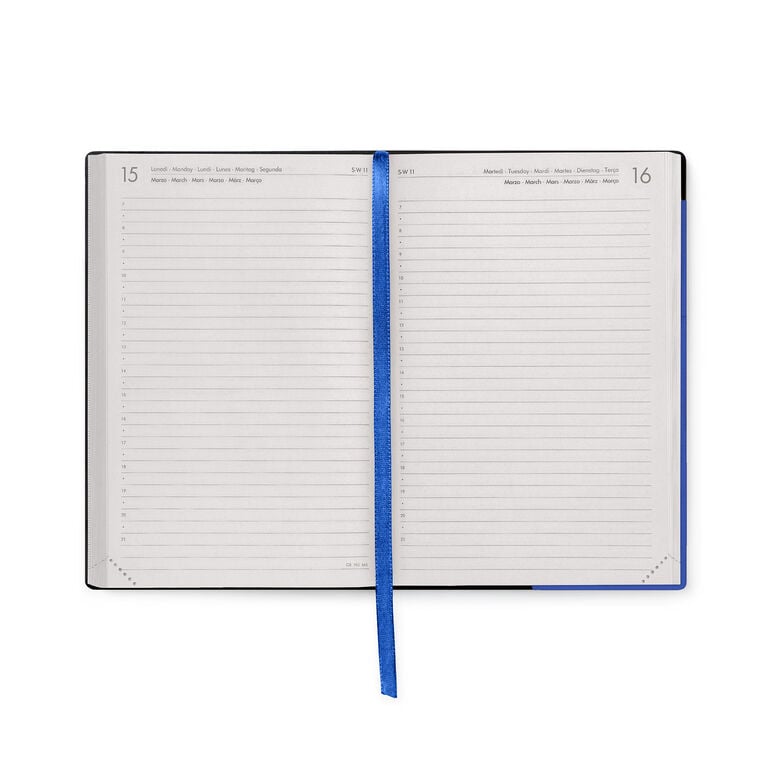 16-Month Medium Daily Diary for 2026/2027 - Eclectic Blue