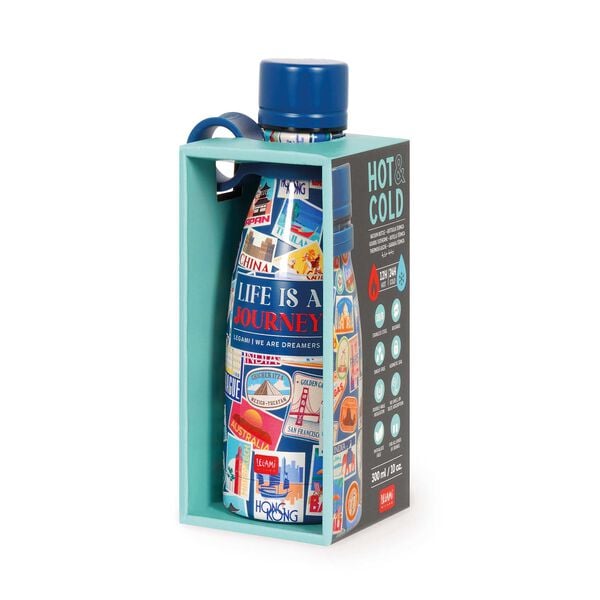 300 ml Mini Vacuum Bottle - Travel Stickers - Hot & Cold