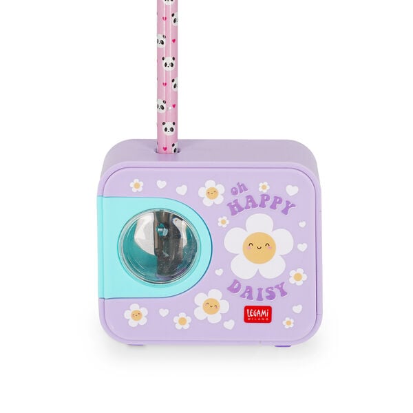 Electric Pencil Sharpener - Top of the Tip - Daisy Electric Pencil Sharpener - Top of the Tip - Daisy