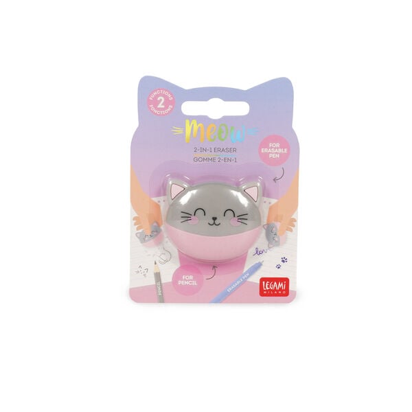 2-in-1 Eraser - Meow - Kitty 2-in-1 Eraser - Meow - Kitty