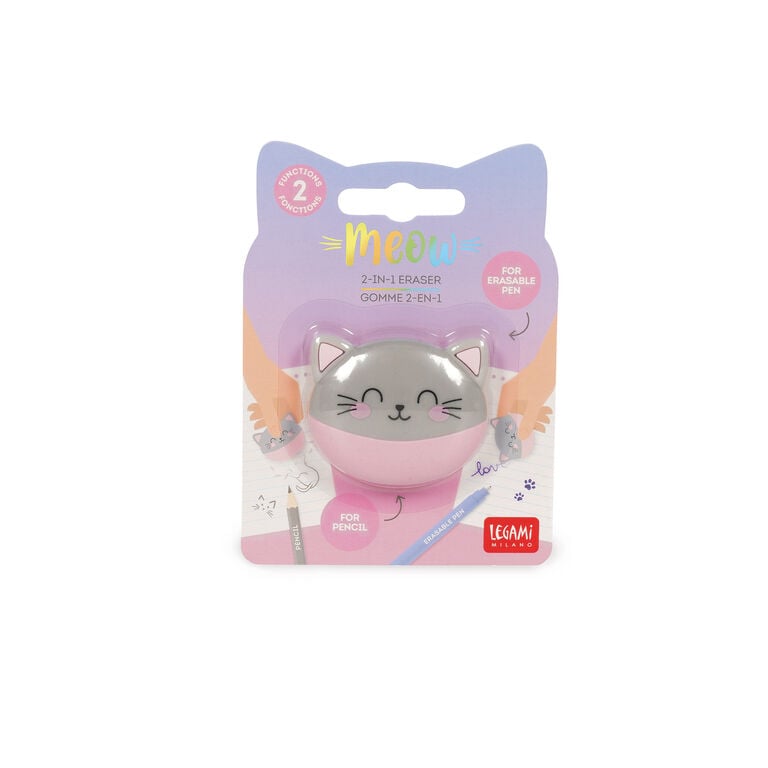 2-in-1 Eraser - Meow - Kitty 2-in-1 Eraser - Meow - Kitty