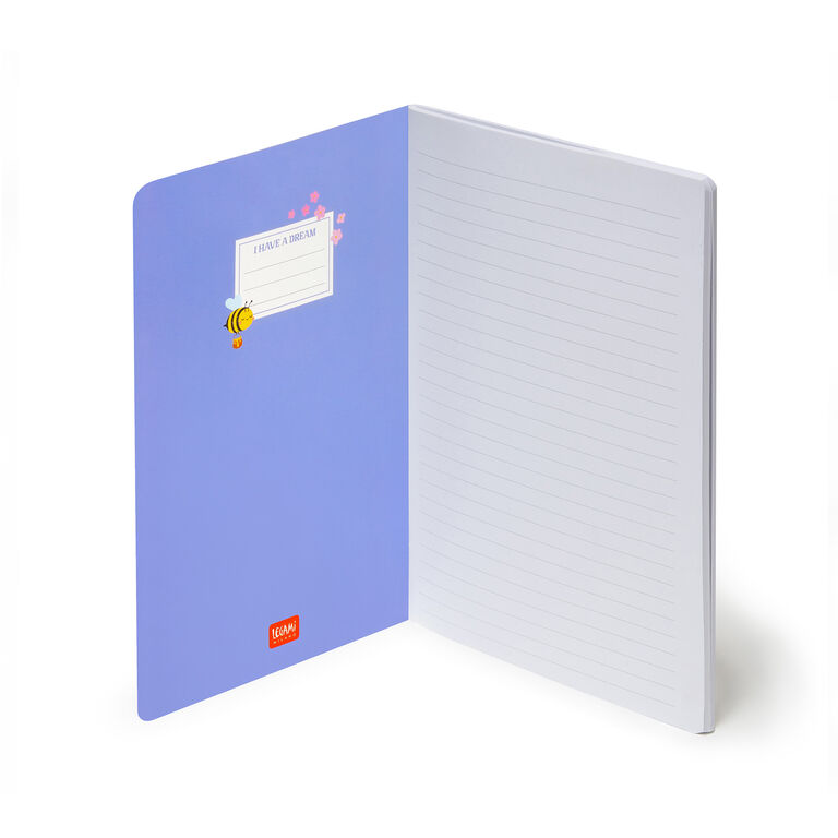 Cahier Ligné A5 à Couverture Rigide Illustrée - Bee