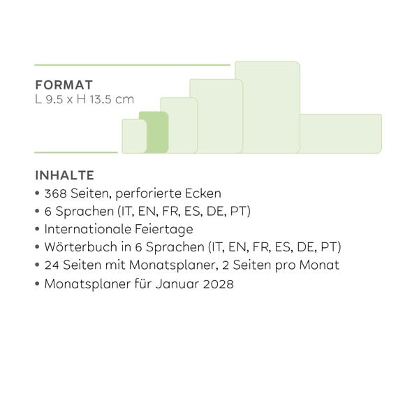 Terminplaner für 12 Monate 1 Tag pro Seite Small 2027 - Sunset Vibes