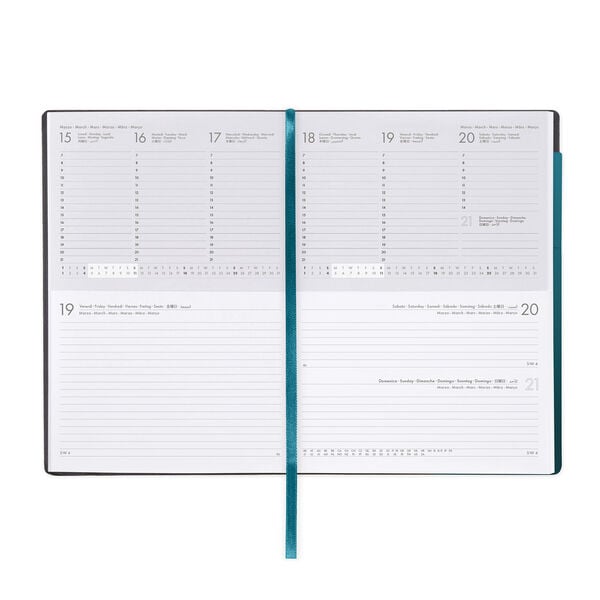 Agenda 12 Mesi Settimanale & Giornaliera Large 2027 - Deep Teal