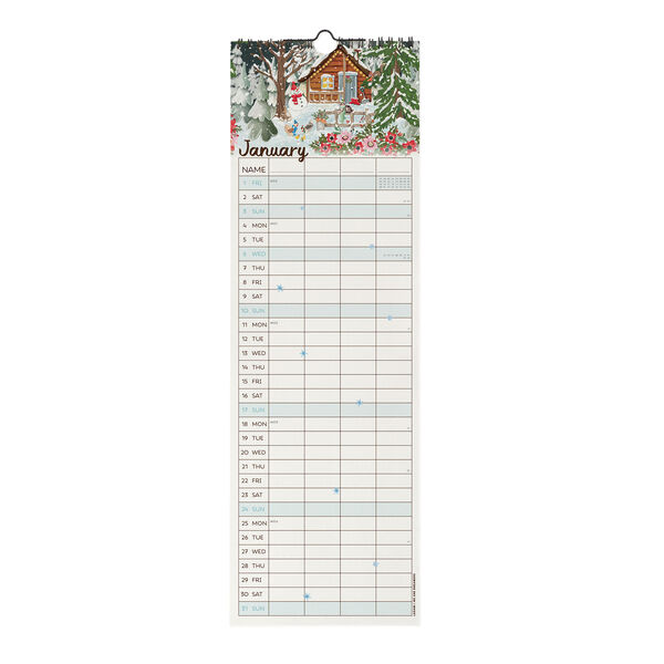 Calendario da Parete 2027 - 16 x 49 cm - Home Sweet Home