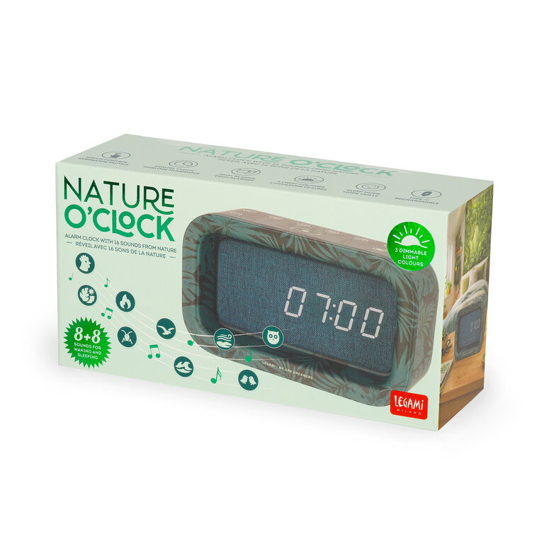 Sounds-of-nature alarm clock
