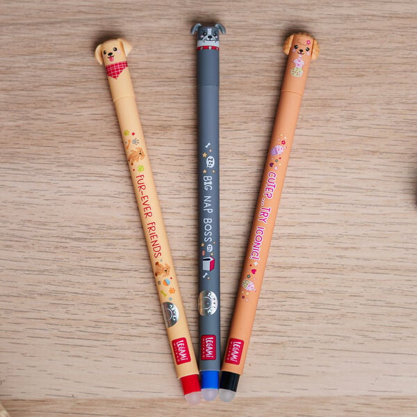 Set di 3 Penne Cancellabili - Erasable Pen - Fur-ever Friends Set di 3 Penne Cancellabili - Erasable Pen - Fur-ever Friends
