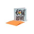 Mini Greeting Card - Love Is Love, , zoo