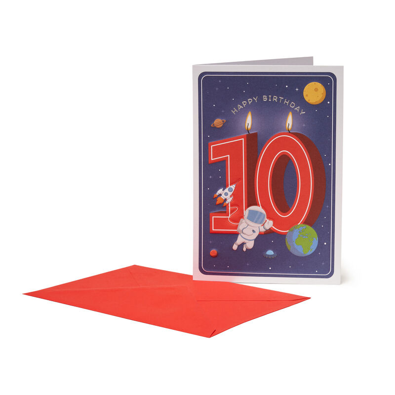 Greeting Card - Happy Birthday - Little Boys - 10 Years, , zoo