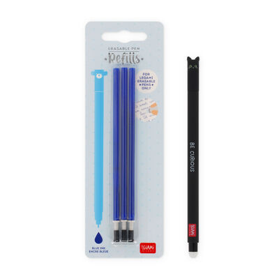 Set Löschbarer Stift Kitty mit blauer Ersatzmine