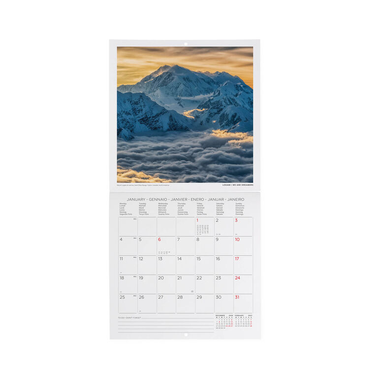 Wandkalender 2027 - 18 x 18 cm - Mountains Wandkalender 2027 - 18 x 18 cm - Mountains
