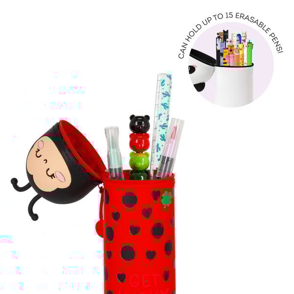 Ladybug "Get Lucky" 2-in-1 Silicone Pencil Case