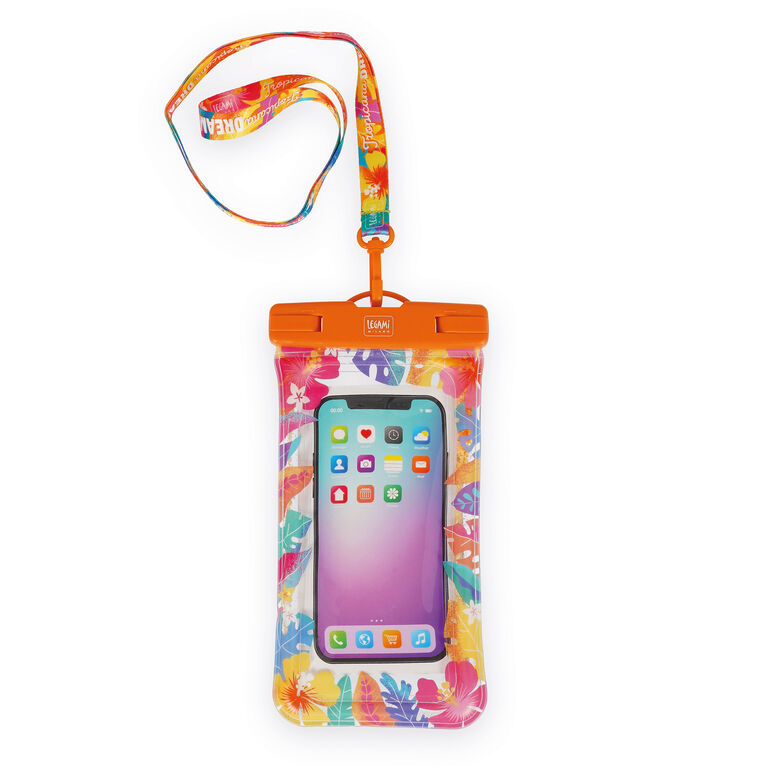 Custodia Impermeabile Galleggiante per Smartphone Tropicana Dream Custodia Impermeabile Galleggiante per Smartphone Tropicana Dream