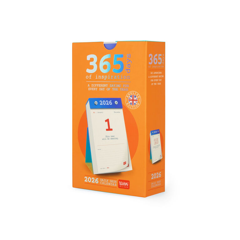 Calendario Diario de Mesa - 2026 - Edición Inglesa Calendario Diario de Mesa - 2026 - Edición Inglesa