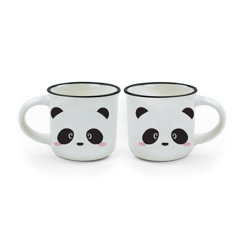 Tazza Panda che Beve Caffè con Scritta Coffee Lovers – Printed