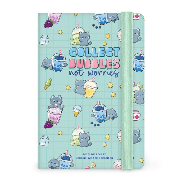 Agenda 2026/2027 Settimanale Fotografica 16 Mesi - Kitty Bubble Tea - Con Notebook - Small