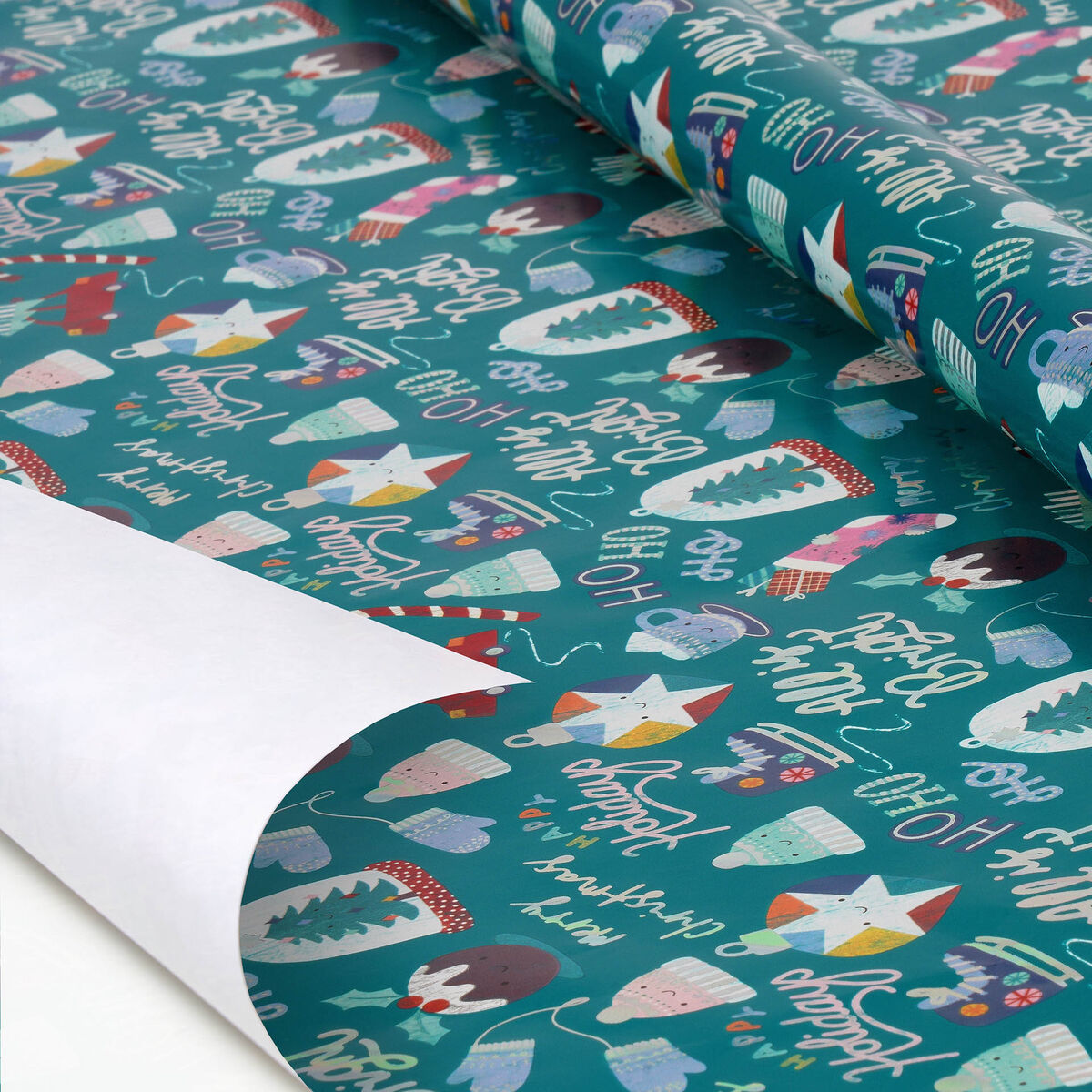 ADQUATOR Carta Regalo Natalizia In Rotolo – 5m X 80cm – Cellophane Trasparente Con Stampa Di Renne – Ecologica Per Pacchi E Cesti