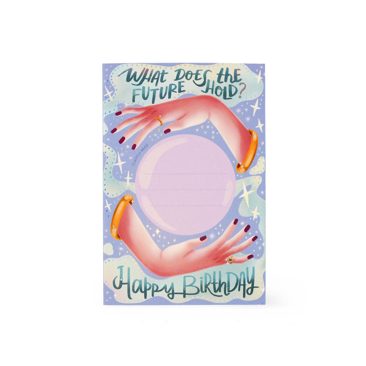 Scratch to Reveal Greeting Card - Crystal Ball, , zoo