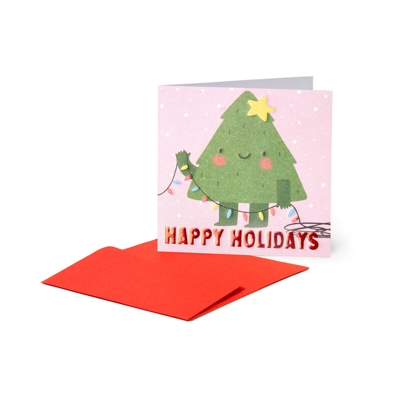 Christmas Greeting Card - 7x7 cm, , zoo
