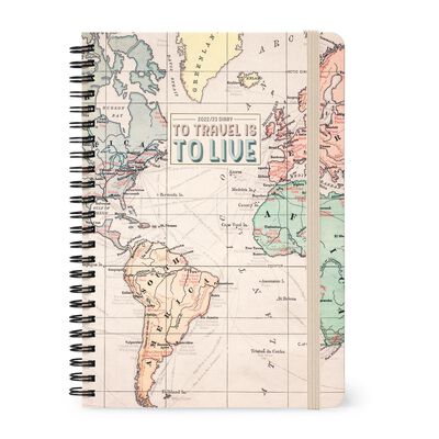 16-Month Weekly Diary - Large - Spiral Bound - 2022/2023