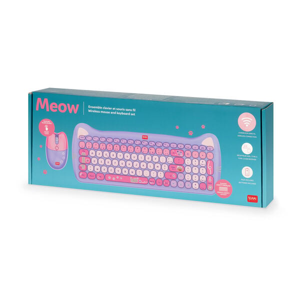 Wireless Mouse and Keyboard Set - Meow Wireless Mouse and Keyboard Set - Meow