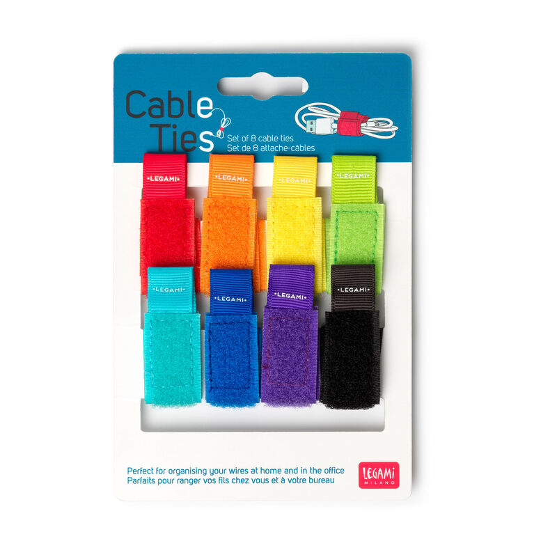 Set Of 8 Cable Ties, , zoo