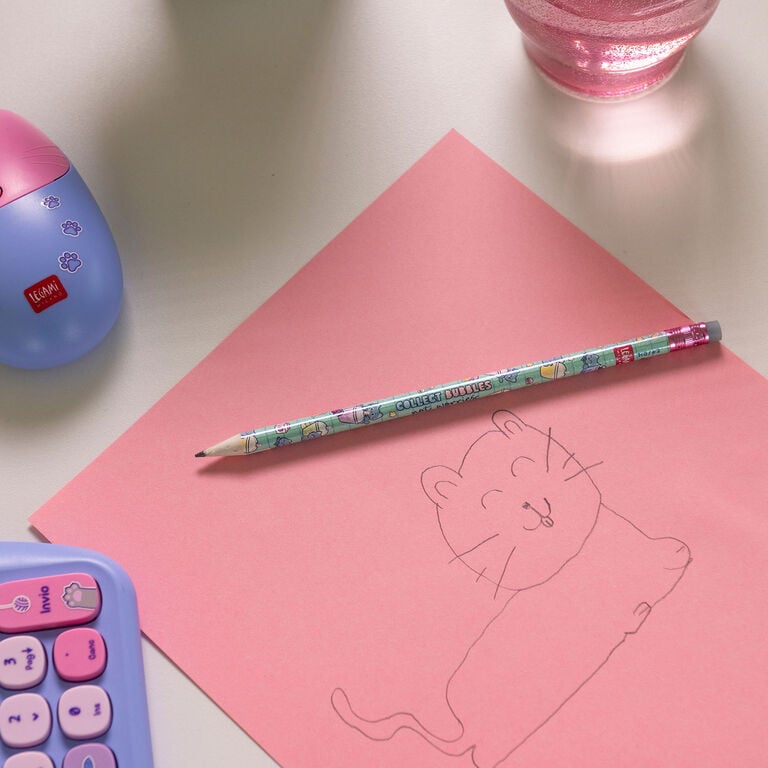 Recycled Paper Pencil - I Used to be a Newspaper - Kitty Recycled Paper Pencil - I Used to be a Newspaper - Kitty