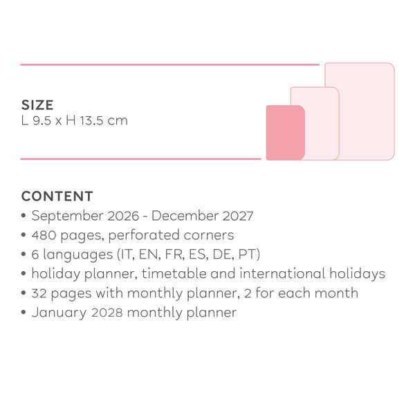 16-Month Small Daily Diary for 2026/2027 - Shades of Green 16-Month Small Daily Diary for 2026/2027 - Shades of Green