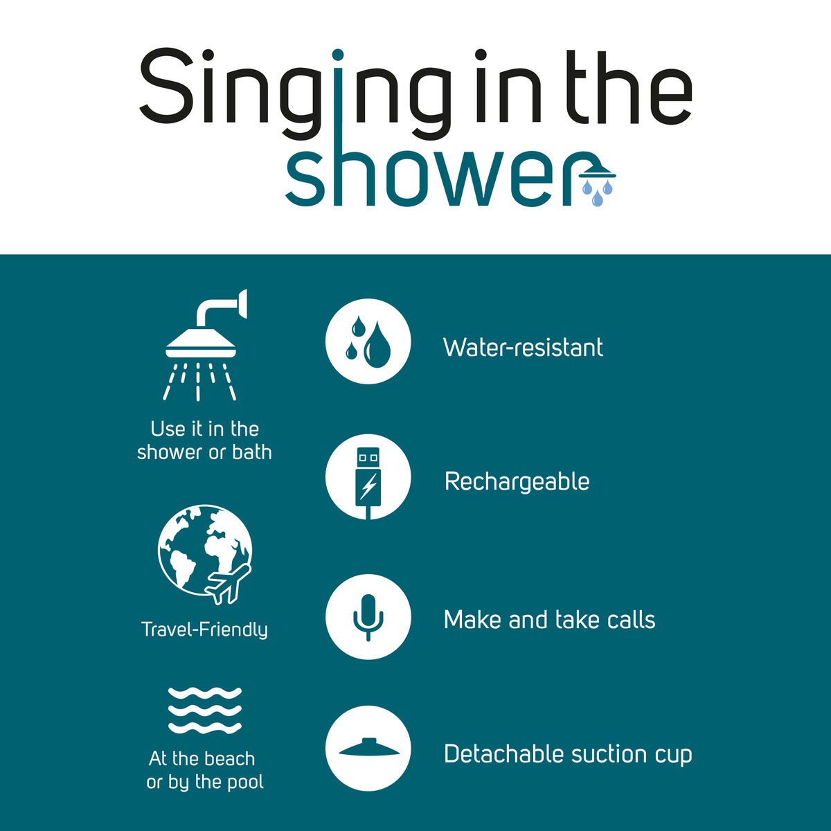 LEGAMI MILANO - Legami Show0005 - Singing In The Shower - Vivavoce E  Speaker Bluetooth® Resistente All'acqua after Rain - ePrice