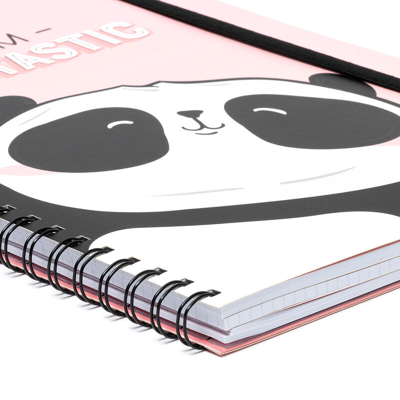 Large Spiral Notebook L15.5cm H21cm Panda | Legami