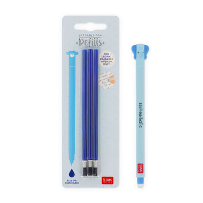 Set Löschbarer Stift Elephant mit blauer Ersatzmine
