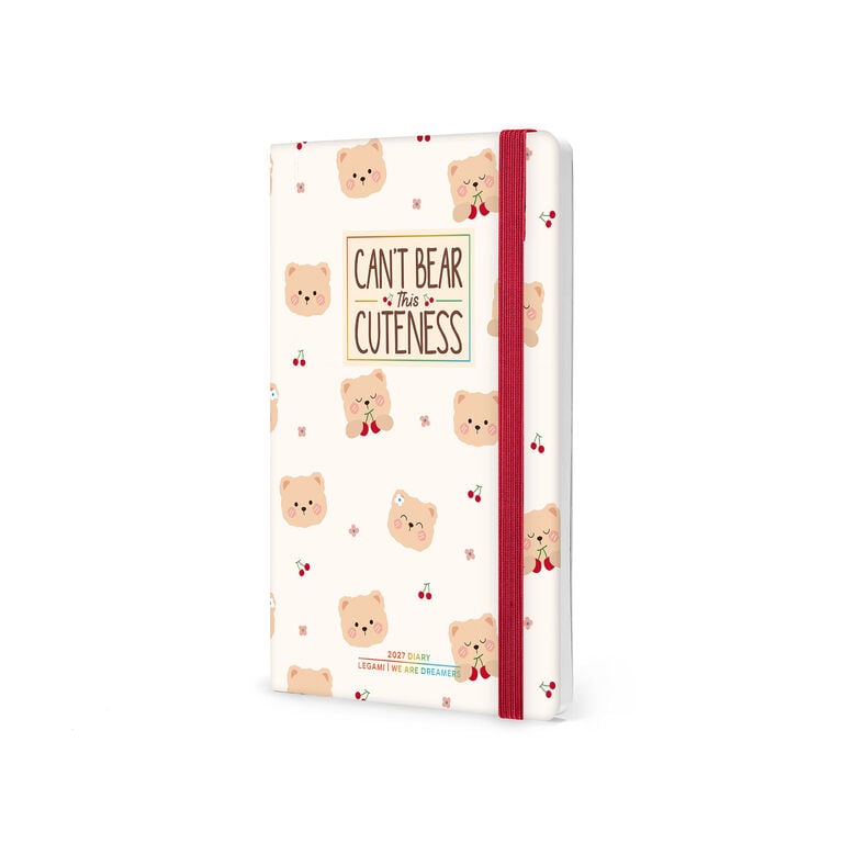Agenda 12 Mesi Settimanale Fotografica Medium 2027 - Teddy Bear White Agenda 12 Mesi Settimanale Fotografica Medium 2027 - Teddy Bear White