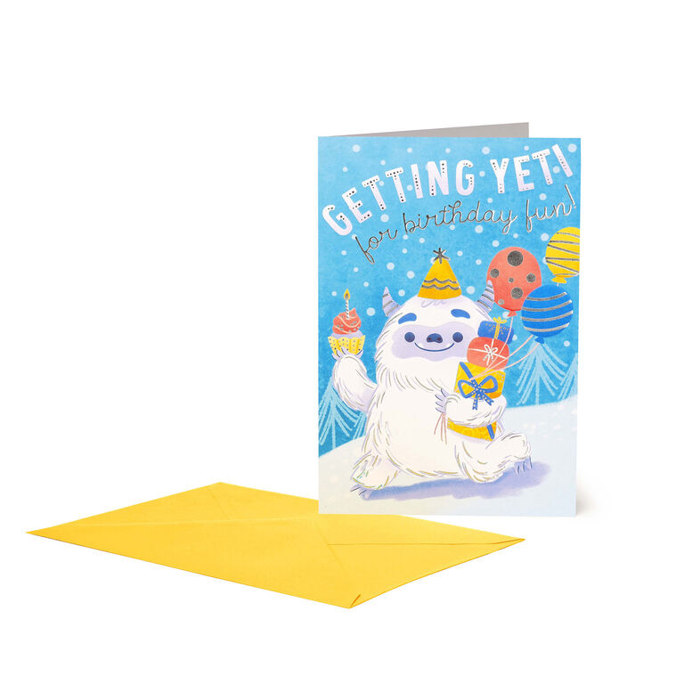 Birthday Card - Large - Greeting Card - Birthday Yeti
