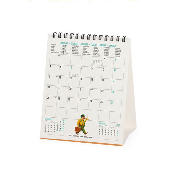 Calendario da Tavolo 2027 - 12 x 14,5 cm - Book Lover's