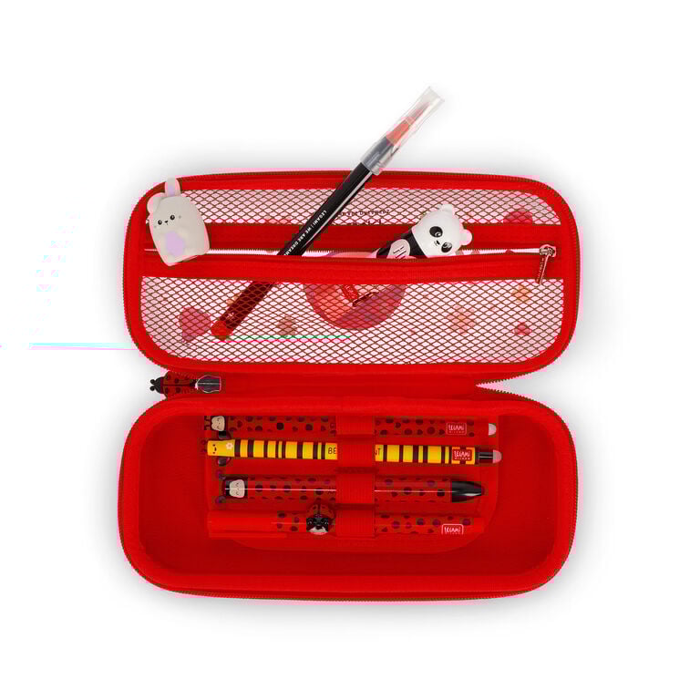 Ladybug Rigid Transparent Pencil Case - WonderWow