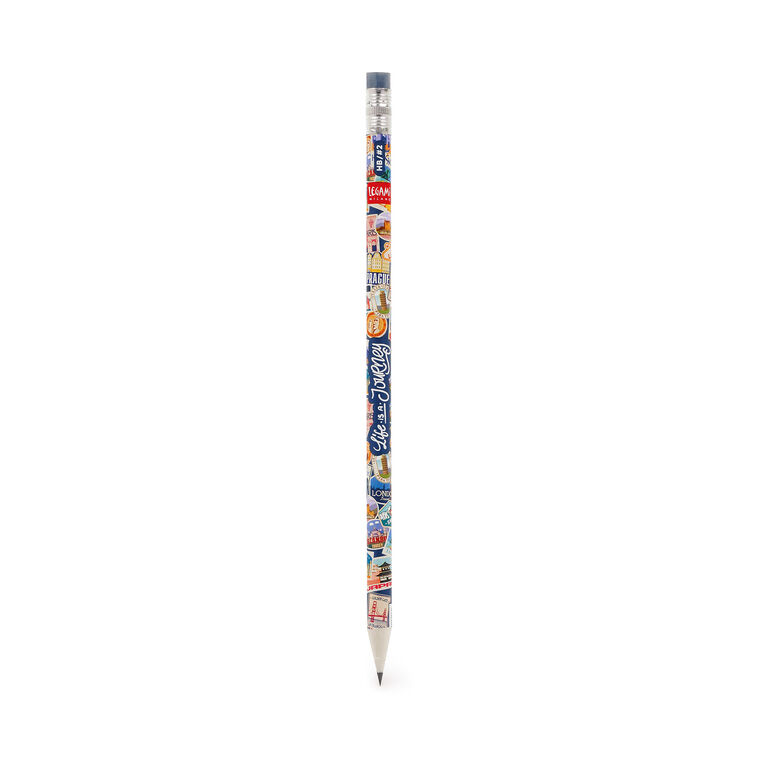 Recycled Paper Pencil - I Used to be a Newspaper - Travel Stickers Recycled Paper Pencil - I Used to be a Newspaper - Travel Stickers
