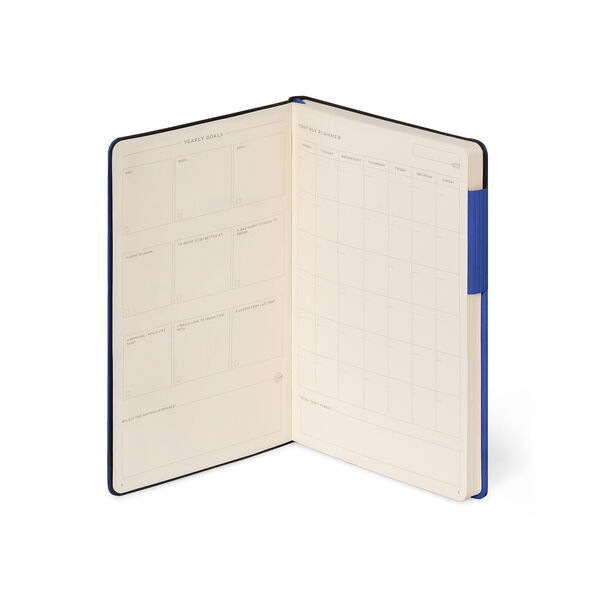 Notebook with Blank Pages and Monochrome Soft Cover - Eclectic Blue - My Notebook