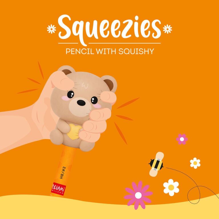 Pencil with Squishy Teddy Bear "Dream Big" - Squeezies Pencil with Squishy Teddy Bear "Dream Big" - Squeezies