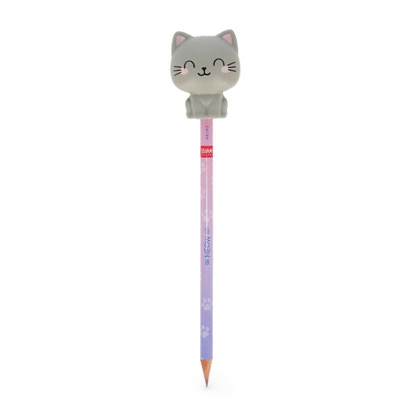 Pencil with Squishy Kitty "Be Curious" - Squeezies Pencil with Squishy Kitty "Be Curious" - Squeezies