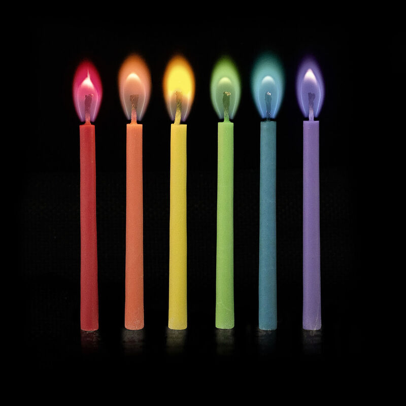 Bougies avec Flamme Colorée, , zoo