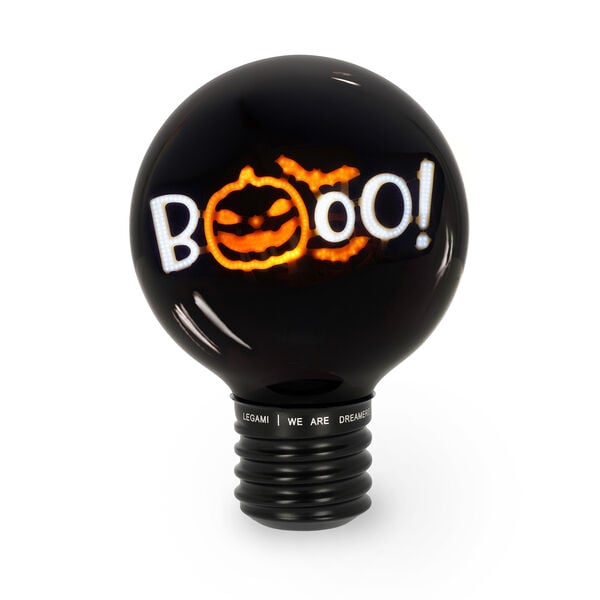 Lámpara Decorativa de Mesa en Forma de Bombilla - Pumpkin Booo - Bulb Fiction Lámpara Decorativa de Mesa en Forma de Bombilla - Pumpkin Booo - Bulb Fiction