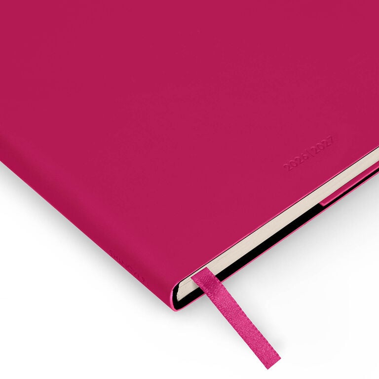 16-Month Small Weekly Diary for 2026/2027 - Raspberry Jam - With Notebook