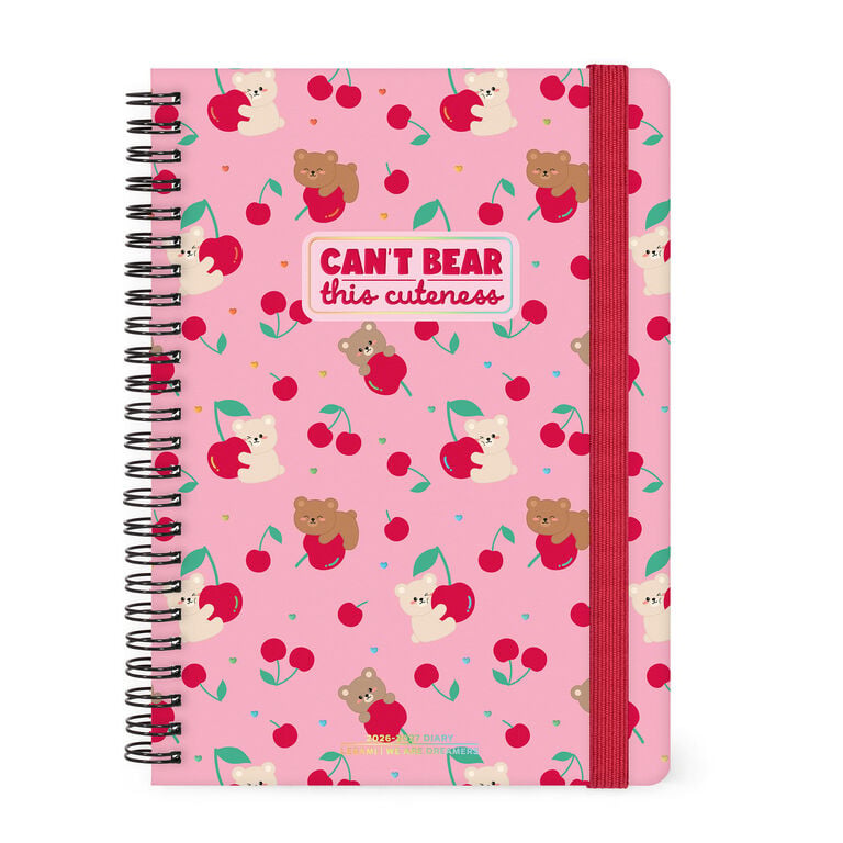 Wochenplaner 2026/2027 für 16 Mesi - Teddy Bear Pink - Mit Spiralbindung - Large Wochenplaner 2026/2027 für 16 Mesi - Teddy Bear Pink - Mit Spiralbindung - Large