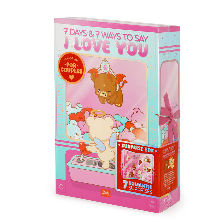 Box with 7 Surprises - 7 Days & 7 Ways to Say I Love You