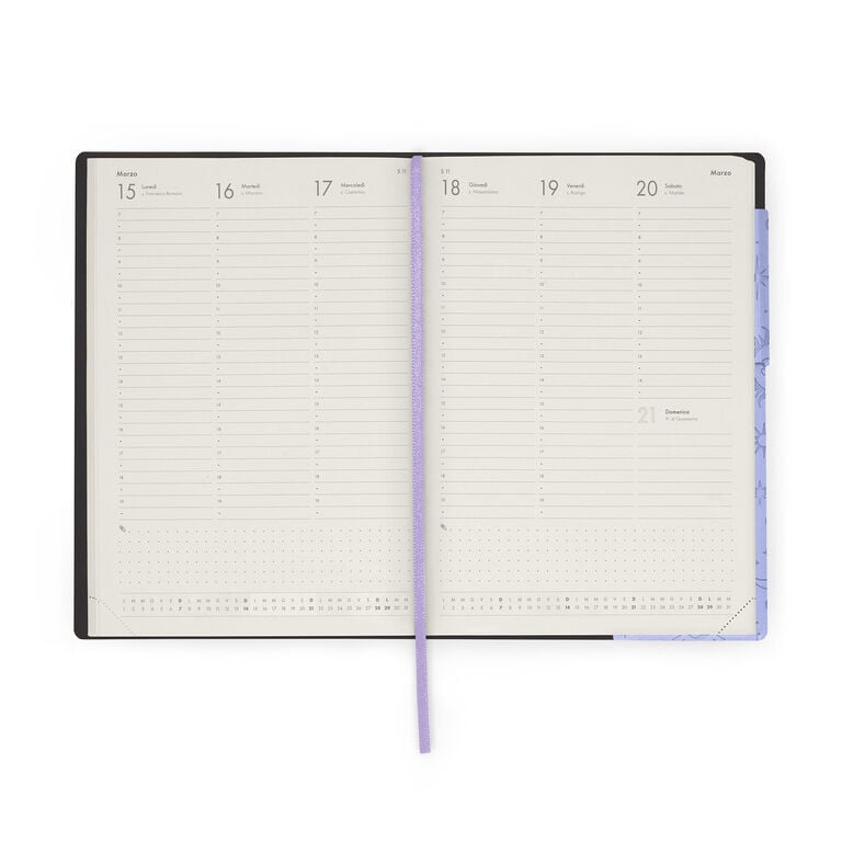 Agenda del Docente 2026/2027 Settimanale 13 Mesi - Cosmic Lilac