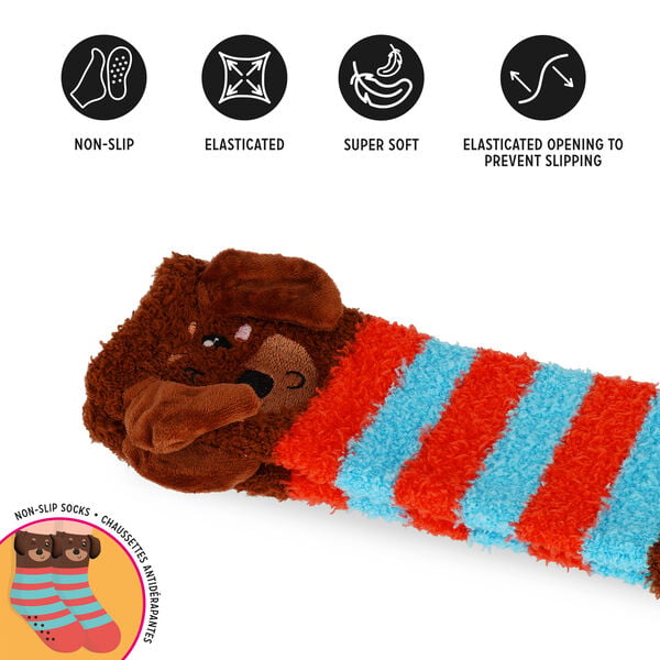 Non-Slip Dachshund Socks for Kids - It's a Match! Non-Slip Dachshund Socks for Kids - It's a Match!