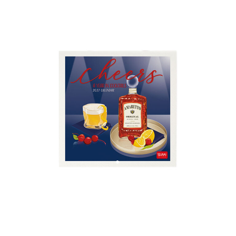 Calendario da Parete 2027 - 18 x 18 cm - Cheers Calendario da Parete 2027 - 18 x 18 cm - Cheers