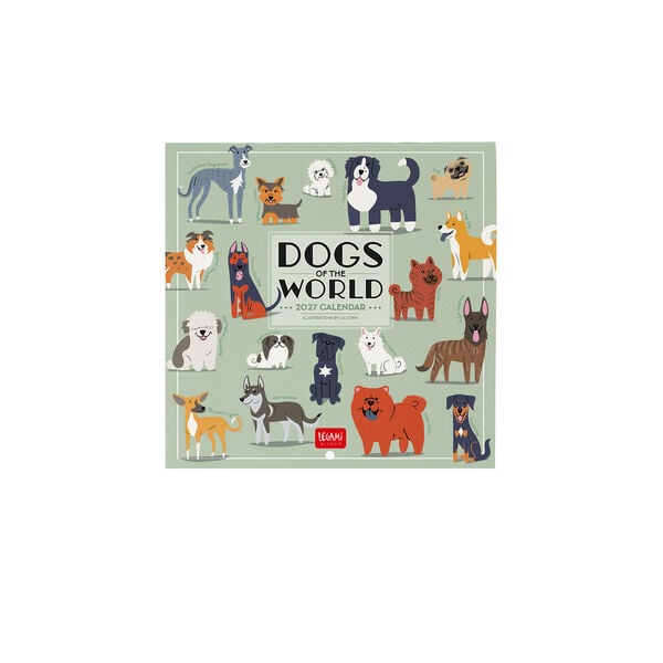Calendario da Parete 2027 - 18 x 18 cm - Dogs of the World Calendario da Parete 2027 - 18 x 18 cm - Dogs of the World