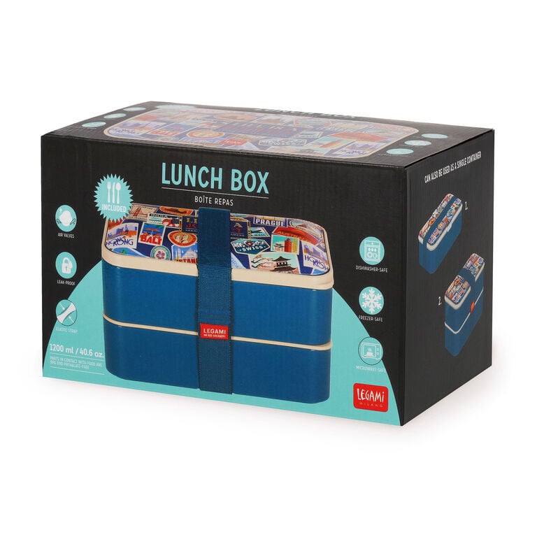 1200 ml Lunch Box - Travel Strickers - Lunch Box