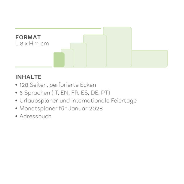 Terminplaner für 12 Monate Wochenübersicht Mini 2027 - Black Suit Terminplaner für 12 Monate Wochenübersicht Mini 2027 - Black Suit
